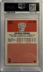 PATRICK EWING 1986-87 Fleer #32 PSA 7 ROOKIE CARD RC Knicks
