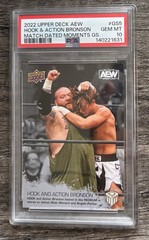 Upper Deck AEW 2022 Match Dated Moments GS5 Hook Action Bronson PSA 10 Pop 5 💎