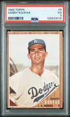 1962 Topps #5 Sandy Koufax PSA 3