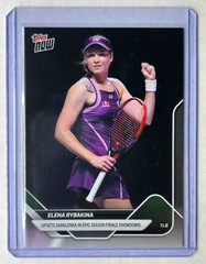 Elena Rybakina 2025 Tennis Topps Now #TN-ER Upsets Aryna Sabalenka PR: 1375