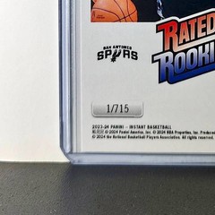 Victor Wembanyama Rookie 2023-24 Panini Donruss Rated Rookie #1 Basketball Card