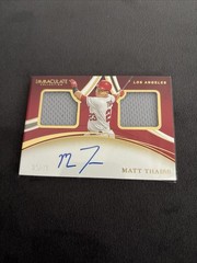 2020 Immaculate – Rookie Dual Memorabilia Signatures Matt Thaiss #DMS-MT /49