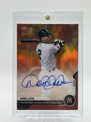 DEREK JETER CAREER 2020 Topps Now Chrome DJ-7E Orange 1/5 AUTO