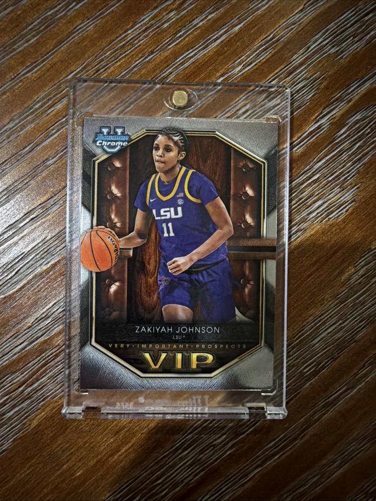 2025-26 Bowman Basketball – Zakiyah Johnson – VIP Chrome – #VIP-15 – LSU