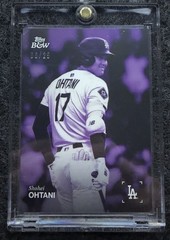 2025 Topps Black & White Shohei Ohtani #1 Purple /25 Dodgers SP