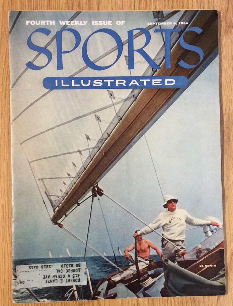 September 6,1954 Sports Ilustrated 4th Weekly Issue Sailing,Musial,Robin Roberts