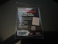 NEW (50 pks) 1,250 Sleeves BCW Tobacco Card Insert Sleeves