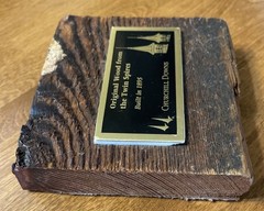 Original Piece of Wood from Churchill Downs Twin Spires Built in 1895 AUTHENTIC