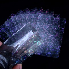 100 Pcs Laser Flashing Photocard Sleeves Holographic Card Sleeves for Trading…