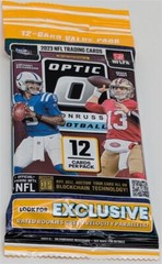 ONE Sealed Cello Fat Pack 2023 Donruss Optic NFL Football Cards