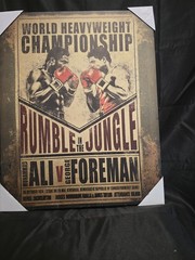 Muhammad Ali vs George Foreman Rumble In The Jungle Framed