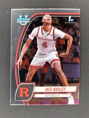 2025 Bowman Chrome U 1st Bowman Ace Bailey #1 Rutgers Jazz