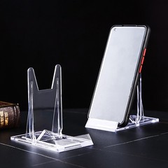 1-20PCS Clear Acrylic Plaque Display Adjustable Plastic Holder Stand For Tray