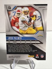 2024 Panini Prizm – Josh Palmer #159 Red Sparkle Prizm
