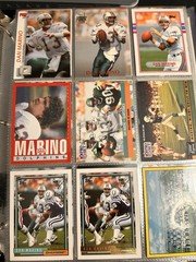 Dan Marino Binder – 1985-1999 Football Cards Lot Miami Dolphins HOF (200+)
