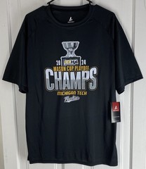 Michigan Tech Huskies Hockey (Size L T-Shirt) 2024 CCHA Mason Cup Playoff Champs