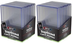 20 BCW 240pt Toploaders Trading Card Holder Sports Relic Memorabilia Patch 7mm