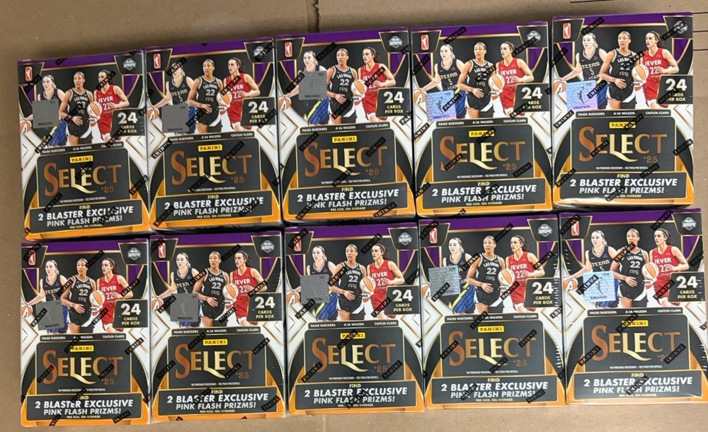 2025 Panini Select WNBA Basketball (10) Blaster Boxes BRAND NEW FACTORY SEALED