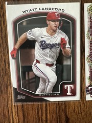 WYATT LANGFORD RC Cup OVERSIZE (5.75×8) 2025 TOPPS OTC-18 + 8 other cards 💥⚾