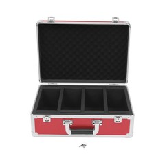 4 Compartment Card Storage Case, Holds 160 Slabs, Aluminum Alloy, Lockable