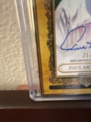 2025 Topps Gilded Gallery of Gold Gold Framed Auto /25 Paul Molitor Twins HOF SP