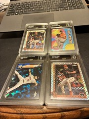 Justin Verlander Topps Chrome 4 Graded Slabs From 2020-2025. 4 Slabs Total.