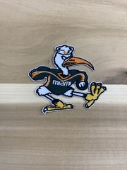 Miami Hurricanes Mascot 3” Iron On Patch