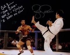 Royce Gracie & Art Jimmerson Signed UFC 1 16×20 Photo PSA/DNA COA 1993 Autograph