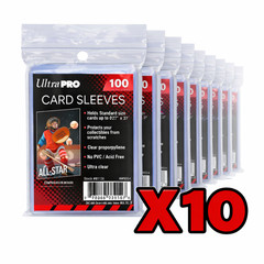 1000 Ultra-Pro Penny/Soft Sleeves – Standard Size for Pokemon, Magic & Sports