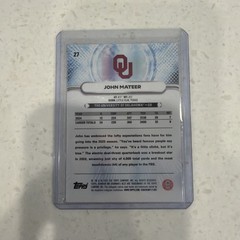 2025 Bowman U Best Chrome John Mateer #1 Blue Refractor /150 (RC)