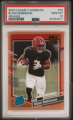 2023 Panini Clearly Donruss – Rated Rookie Bijan Robinson /75 (RC)
