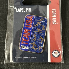 Lot Of 7 New In Pack 2024 Paris Olympics Lapel Pin Badge – Team USA
