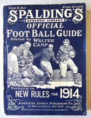 SPALDINGS OFFICIAL FOOTBALL GUIDE 1914 RARE EDITED BY WALTER CAMP 400 PAGES