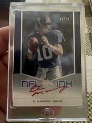 2007 Upper Deck NFL Ink Eli Manning Red Autograph Auto #’d 08/10 Giants