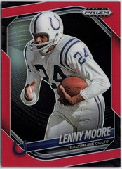2025 Panini Prizm Black #6 Lenny Moore Prizms Red #/299