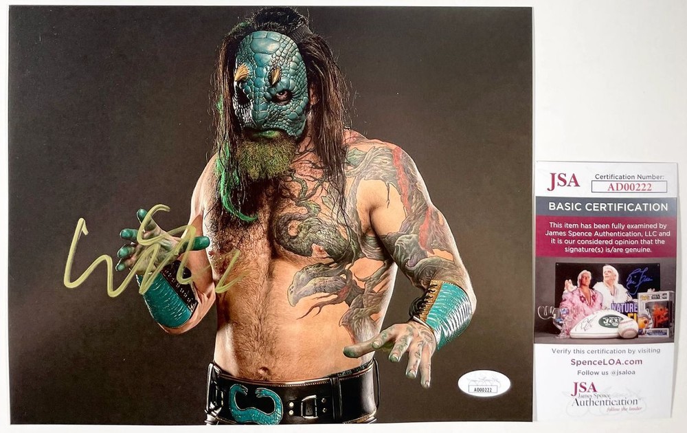 AEW Luchasaurus Signed All Elite Wrestling 8×10 Photo A Autograph JSA COA