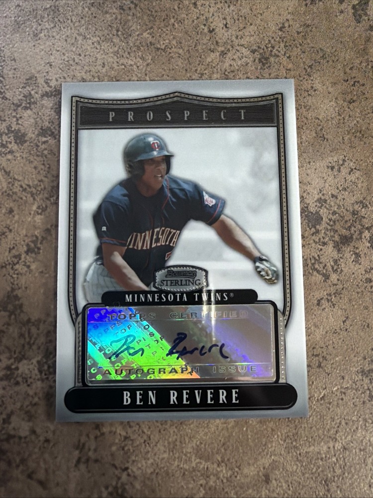 2007 Bowman Sterling Prospects Ben Revere RC Auto Autograph Twins