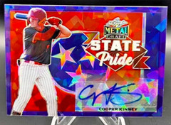 2021 Leaf Metal Draft Cooper Kinney State Pride Purple Crystal Auto /10 TB Rays!