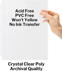Archival Quality 50-Pack Clear Currency Sleeves for Bill and Banknote Protection