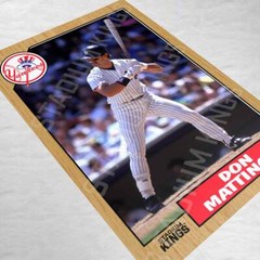 Don Mattingly New York Yankees 1987 Baseball Card Poster – 11×17 inches