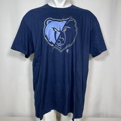 Memphis Grizzlies NBA Basketball Navy Blue Logo T-Shirt Men’s 2XL