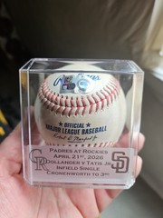 MLB Game Used Baseball Fernando Tatis Jr. Infield Single Off Dollander 4/21/26