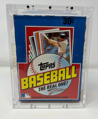 Premium Acrylic Display Case Magnetic Lid FITS 1982 Topps Baseball Wax Pack Box