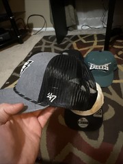 Lot of Philadelphia Eagles/Phillies hat bundle. Read description!