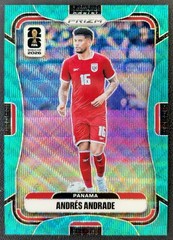 Andres Andrade 2026 Panini Prizm FIFA World Cup TEAL WAVE /99 #341 Panama