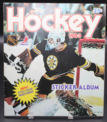 1983 Topps Hockey Sticker Album Complete (1-330) NM Pete Peeters on Cover