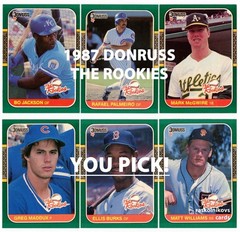 1987 Donruss THE ROOKIES Cards #1-56 Your Choice $2 or 2 Card Minimum YOU PICK!