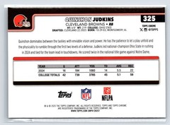 2025 Topps Chrome Quinshon Judkins (RC) Base Cleveland Browns