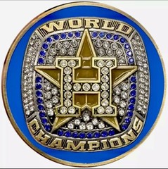 Houston Astros Baseball World Series Champs Police Security Ring Challenge Coin
