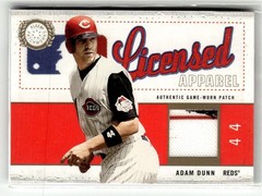 2003 Fleer Patchworks #AD-LA Adam Dunn Licensed Apparel Patch #/300 RELIC REDS
